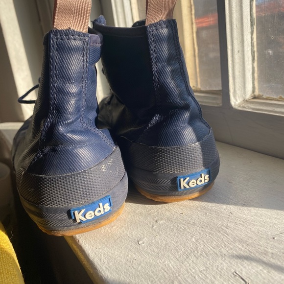 Blue leather Keds boots - Picture 2 of 3